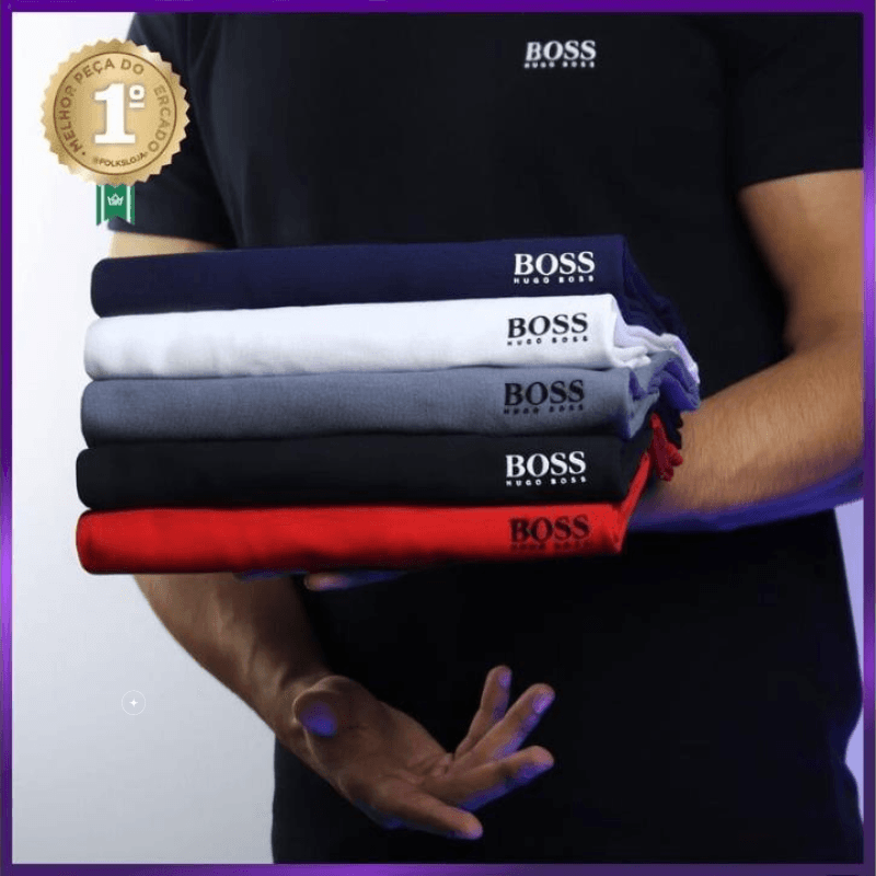 Kit 5 Camisetas Hugo Boss - Pague 3 e Leve 5 - SALOMAO SHOP